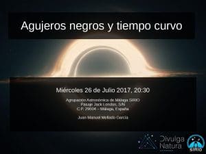 Charla impartida por Juan Manuel Mellado - Agrupación Astronómica de Málaga - SIRIO